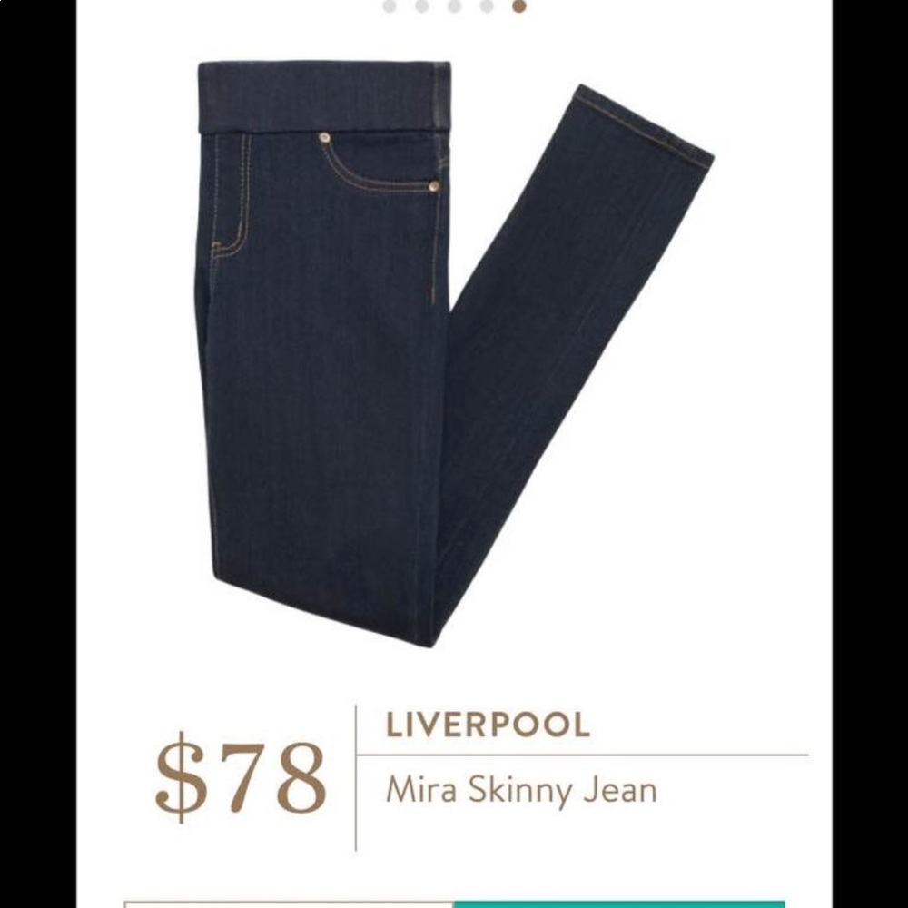 Stitch fix Liverpool mira skinny ponte jean, black
